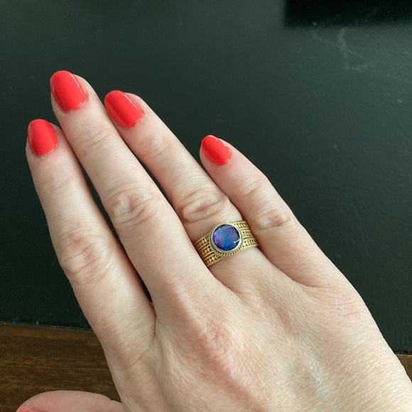 Anna Beck limited edition lapis ring. Size 7. - Picture 9 of 12